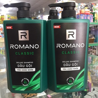 DẦU GỘI ROMANO CLASSIC 650G (Chai xanh lá)