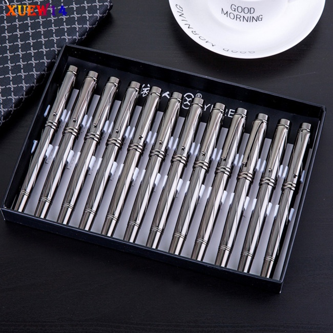 NG Silver-plated Fountain Pen 0.5mm Nib Metal Housing Sign Pen