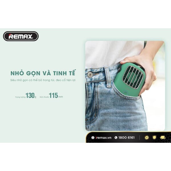 [FreeShip][Ship 2H]Quạt đeo cổ mini Remax F36 - Hàng chính hãng | BigBuy360 - bigbuy360.vn