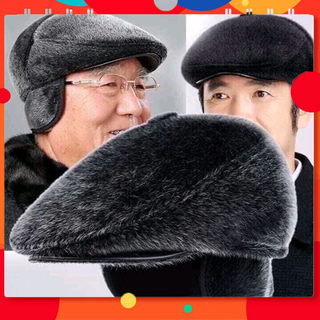 Mũ ông già lông nhung có bịt tai siêu ấm