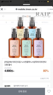 Dưỡng tóc Argan oil