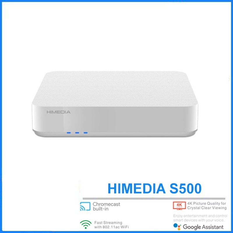 HIMEDIA S500 - ANDROID TV CHÍNH CHỦ GOOGLE 9.0, RAM 2G, CÓ CỔNG QUANG , ĐIỀU KHIỂN GIỌNG NÓI - Hàng Chính Hãng