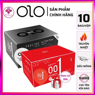 Bao cao su siêu mỏng olo combo 2 hộp 0.01 mm kéo dài thời gian truyền nhiệt