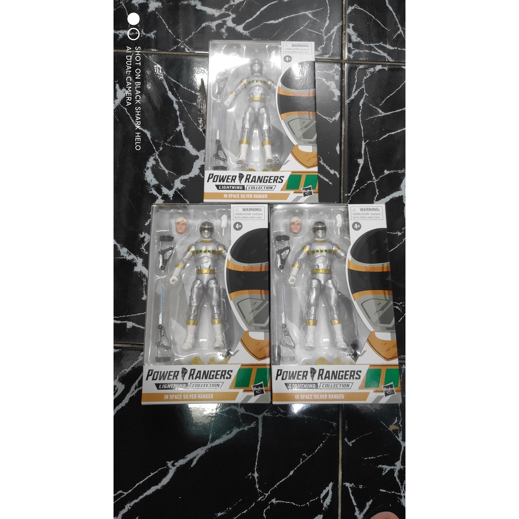 MÔ HÌNH CHÍNH HÃNG LIGHTNING COLLECTION POWER RANGERS IN SPACE SILVER RANGER