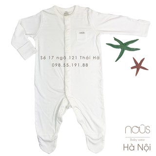Bộ body có tất petit trắng nb nous