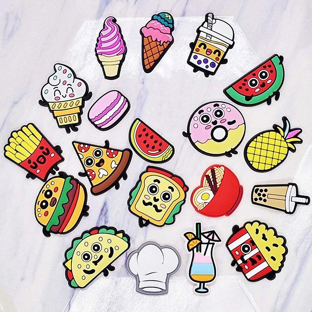 PEARLVN .Set 19 Phụ Kiện Trang Trí Đế Giày Họa Tiết Hoạt Hình Xinh Xắn