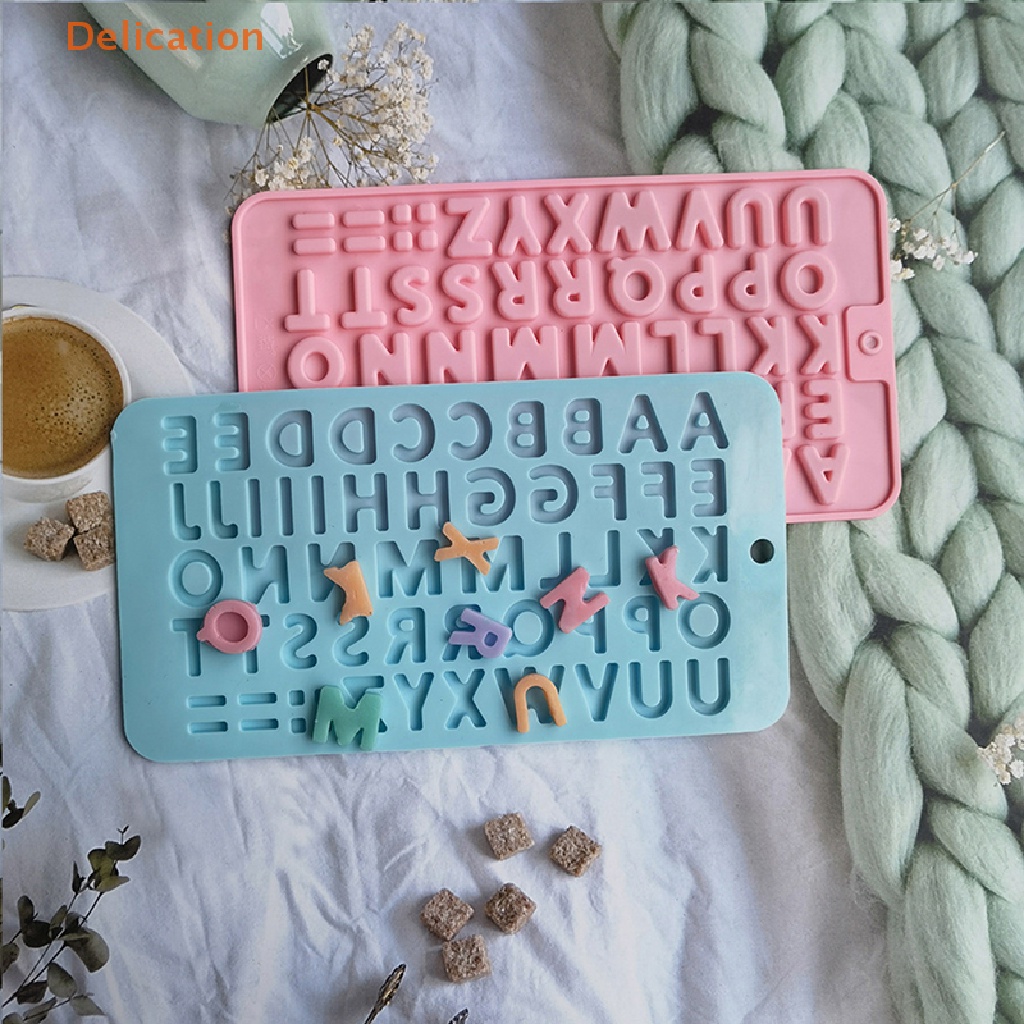 Khuôn Silicone Tạo Hình Làm Bánh Kẹo Hình 26 Chữ Cái Và Số 3D DIY