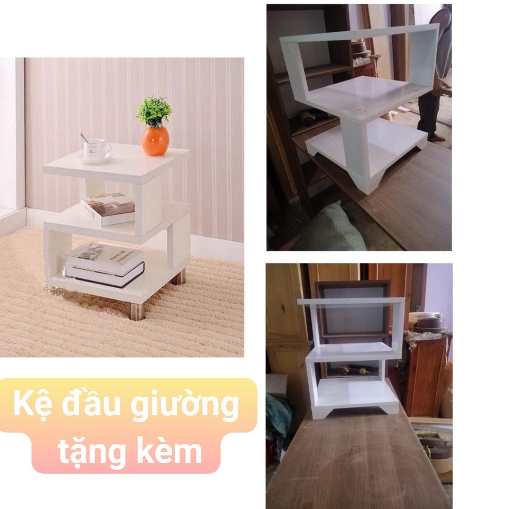 COMBO Phòng Ngủ 3 món Giường + Tủ kệ + Nệm Caosu Thắng lợi