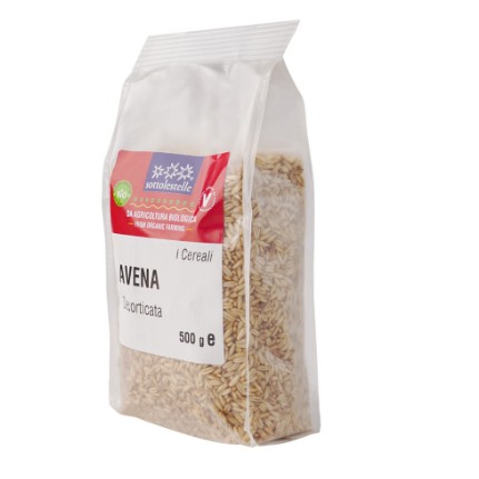 Hạt Yến Mạch Hữu Cơ Đã Bóc Vỏ Sottolestelle 500g