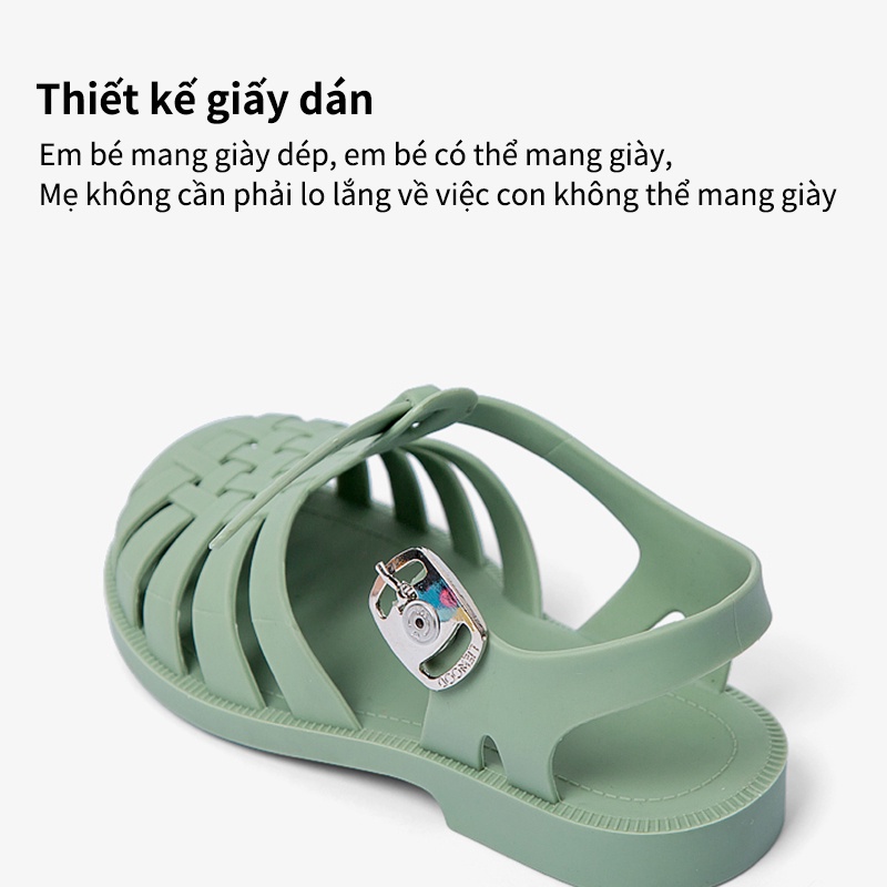 Giày quai hậu CHEERFUL MARIO bền đẹp mềm mại thoải mái cho bé trai và bé gái phong cách mùa hè