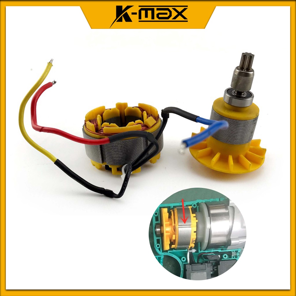 Linh kiện Roto và Stato máy khoan, máy siết bulong không than Trung Quốc