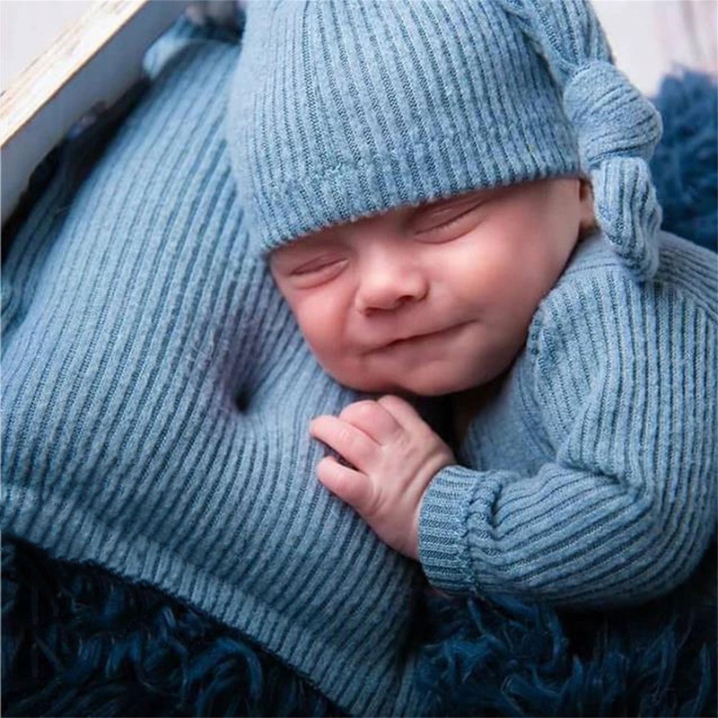 Bộ 3 Món Áo Liền Quần + Nón Đính Nơ + Gối Ngủ Đáng Yêu Cho Bé Chụp Ảnh