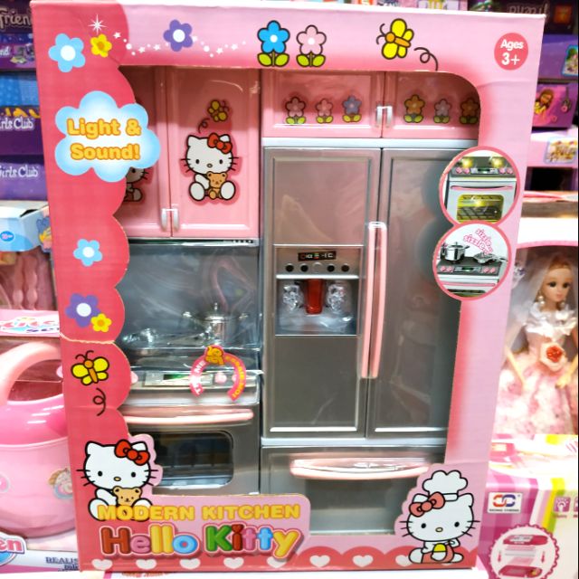 hàng giá rẻ Bộ đồ chơi Nhà bếp nấu ăn Hello Kitty ( có pin ) TB