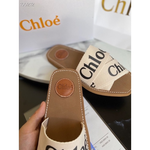 Chất lượng cao tại chỗ  Chlo-e  Dây đeo bện chéo  Dép La Mã  Dép phẳng  Dép  Dép nữ  Màu trắng