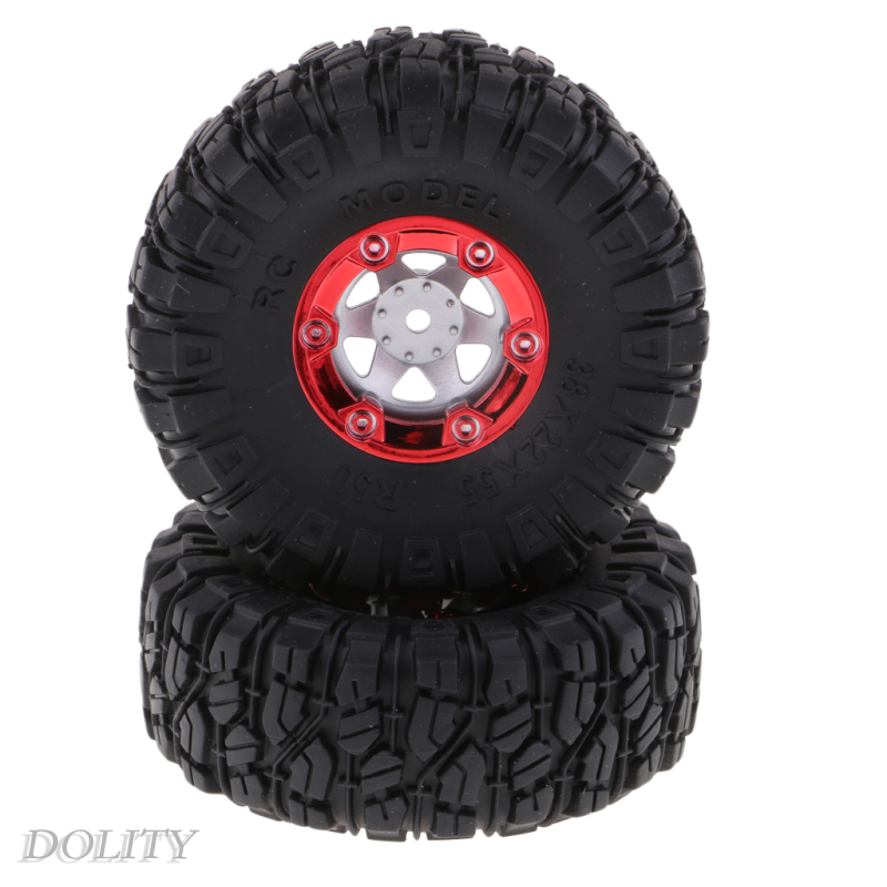 [DOLITY]1/12 Scale Electric RC Truck Parts Rubber Tires Tyres 100mm for Wltoys 12423