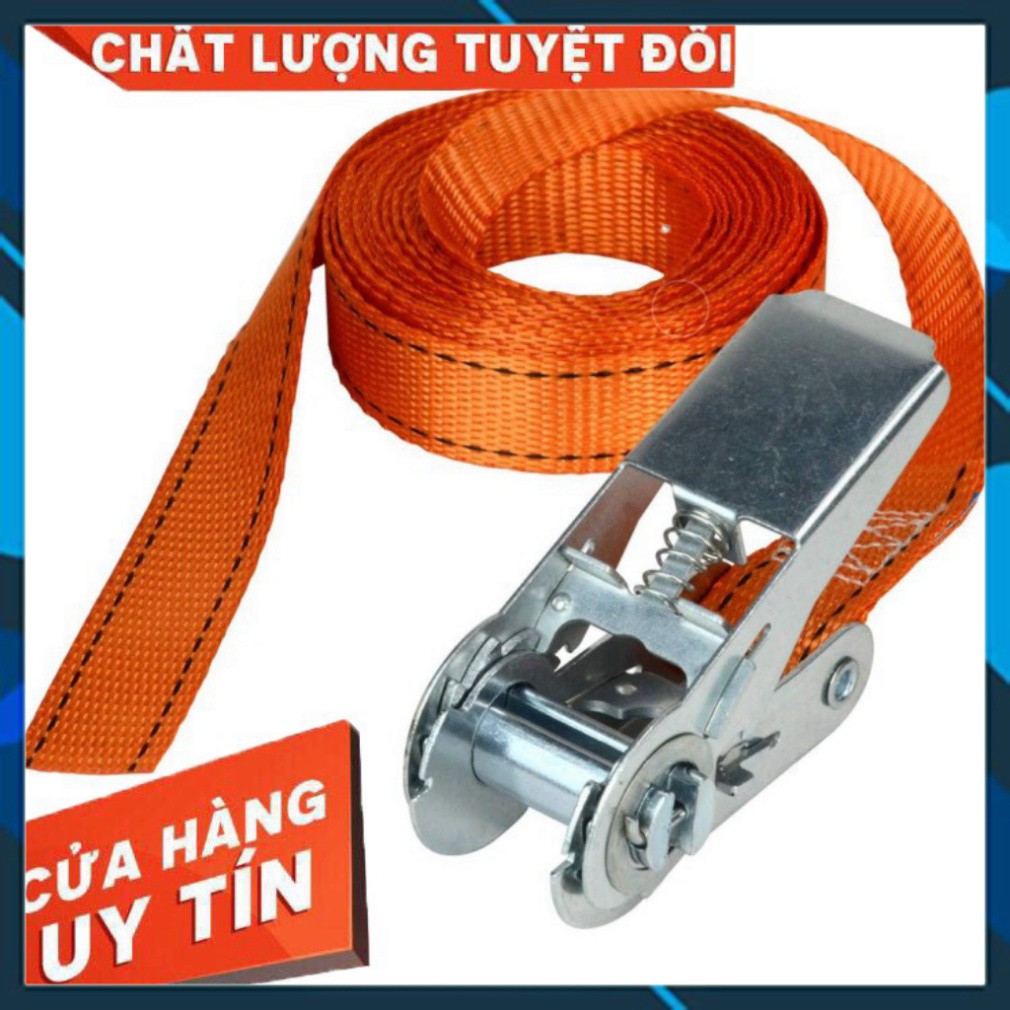 Dây cảo chằng hàng tăng đơ, bản 25mm, dài 1m-8m, tải trọng 1 tấn, chất liệu 100% Polyeter cường lực siêu bền Kho Quận 12