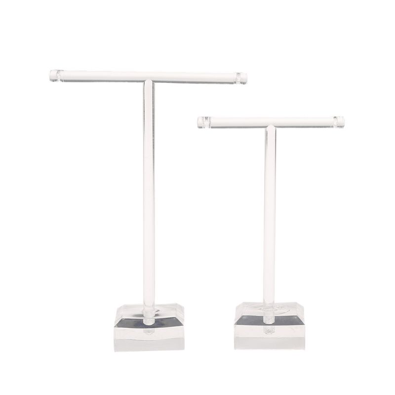 Set 2 Giá Treo Bông Tai Hình Chữ T Màu Đen