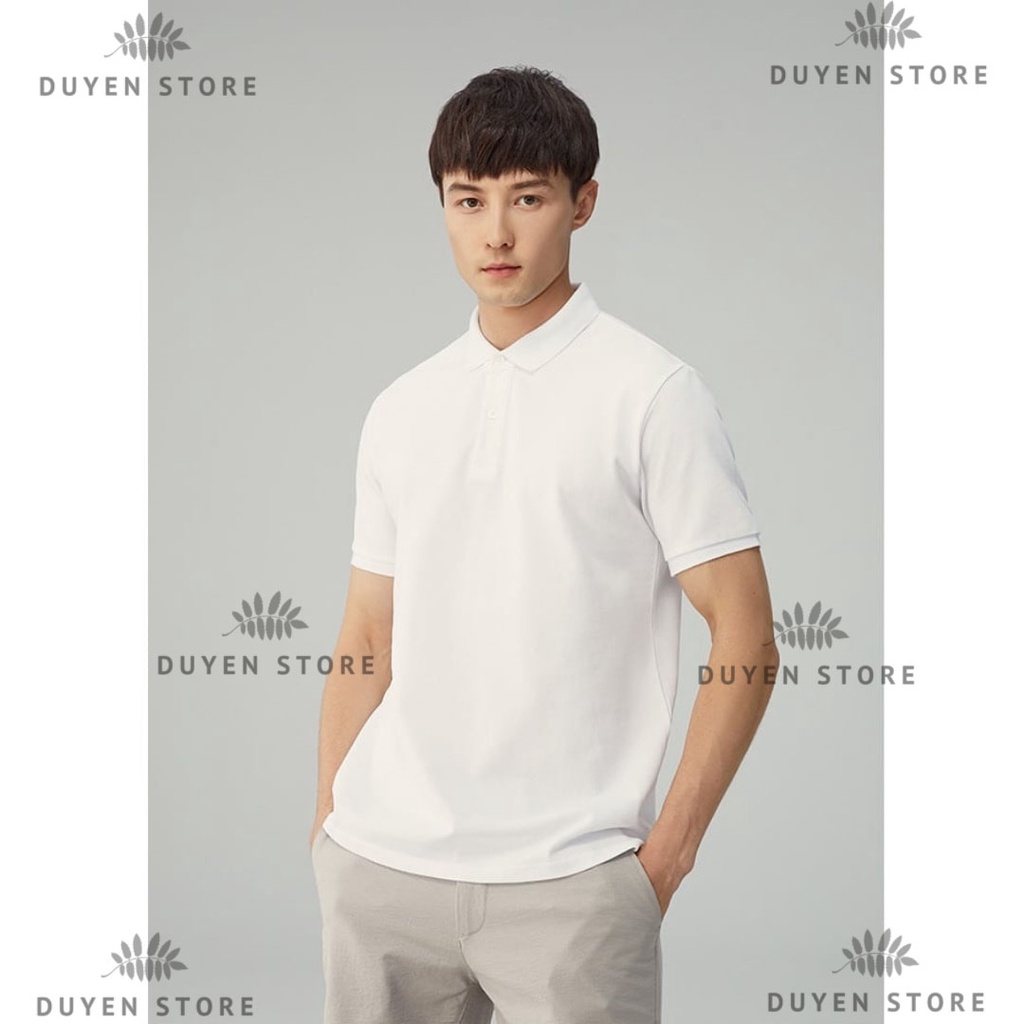 Áo Polo nam Cao Cấp kiểu HÀN QUỐC Basic vải cá sấu Poly Thái kháng khuẩn, chống nhăn, thoáng mát