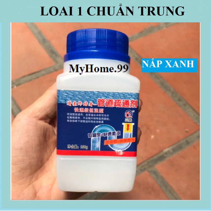 Bột thông cống cực mạnh dung dịch thông tắc nhanh bồn cầu rửa chén, lavabo,đường ống dẫn nước nghẹt toilet nhà vệ sinh