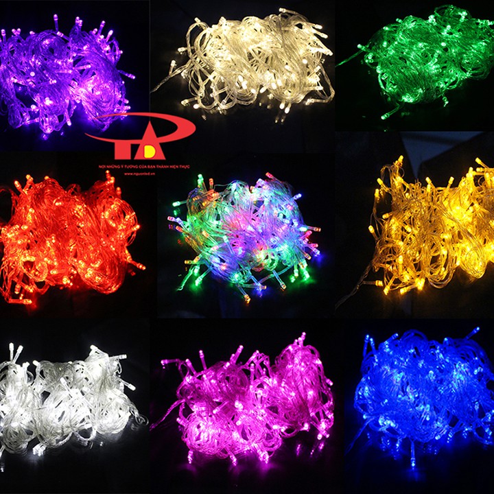 Combo 10 Dây Đèn Led Noel 5M Màu Xanh Lá - Đèn Led Trang Trí Giáng Sinh 5M