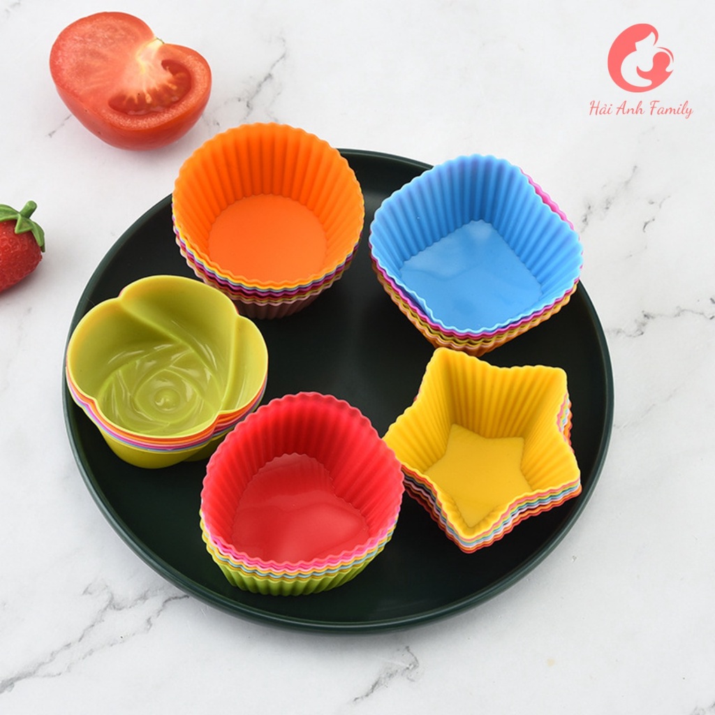 Khuôn silicon làm bánh Cupcake/Muffin 7cm