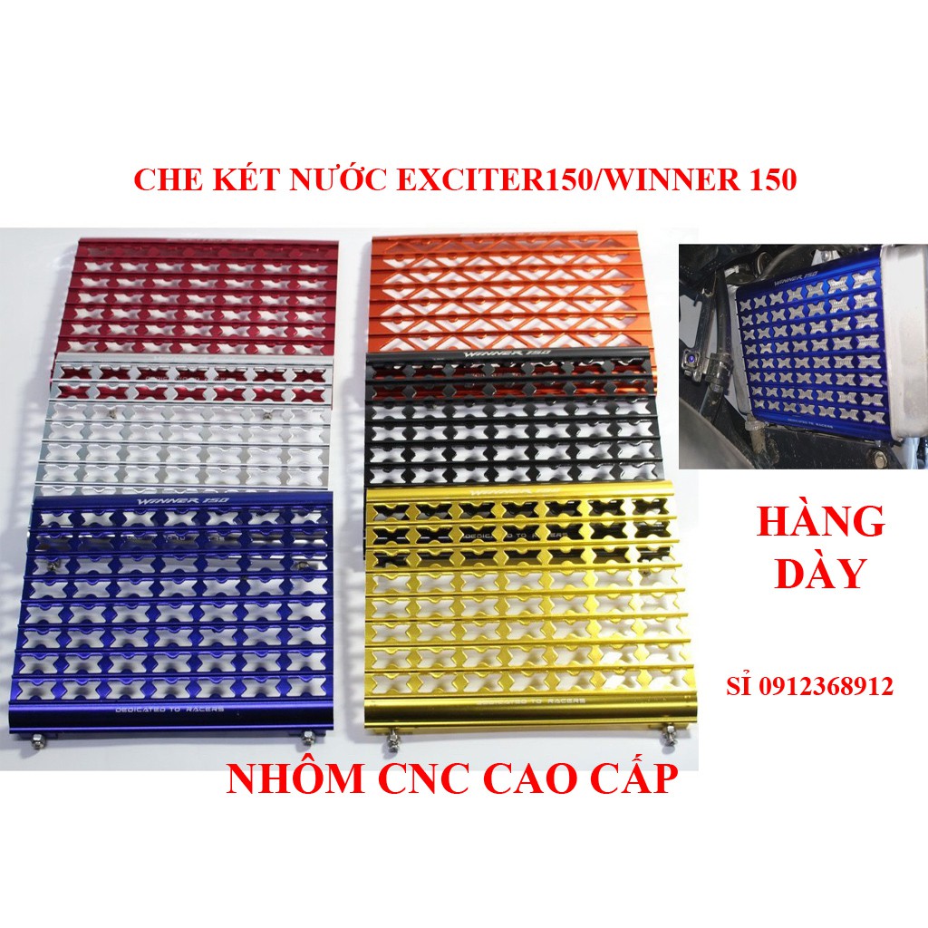 CHE KÉT NƯỚC NHÔM CNC CAO CẤP CHO EXCITER 150 / WINNER 150