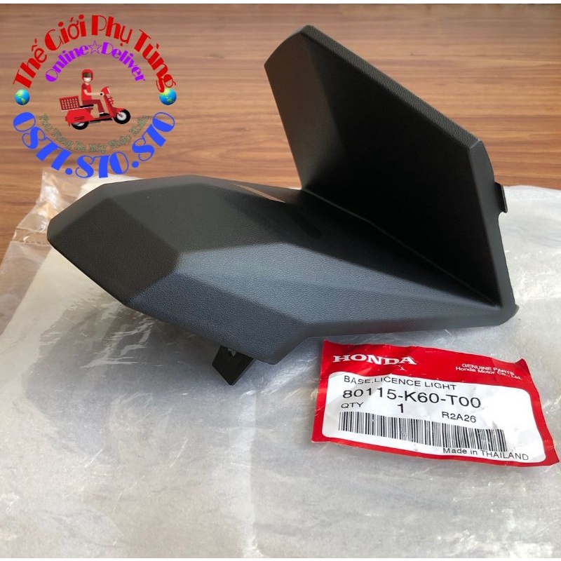 Cóc dè biển số Vario, Click 2015-2017 Zin mới - 80115-K60-T00