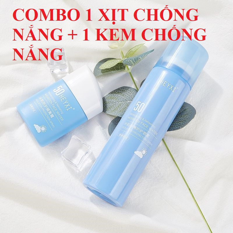 [AUTH] Kem Chống Nắng HEYXI nâng tone da (combo 1 Dài+1 Ngắn)