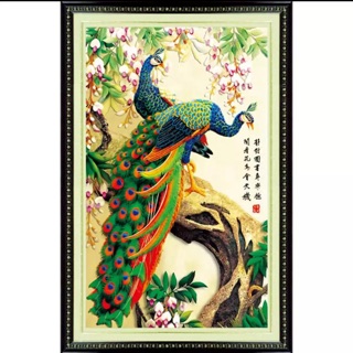 Tranh đính đá 5d hạnh phúc viên mãn 64 x100 cm