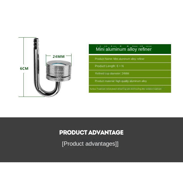 Dụng Cụ Bơm Oxy Bằng Hợp Kim Nhôm carbon dioxide Cho Bể Cá Cảnh co2