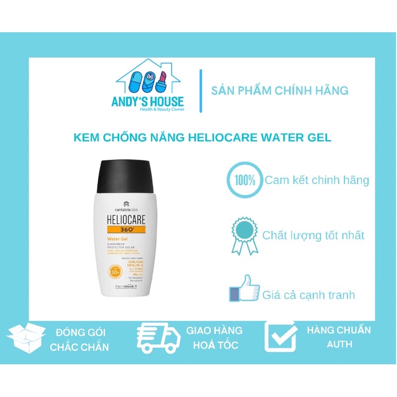 Kem Chống Nắng Heliocare Water Gel SPF 50+ 50ml