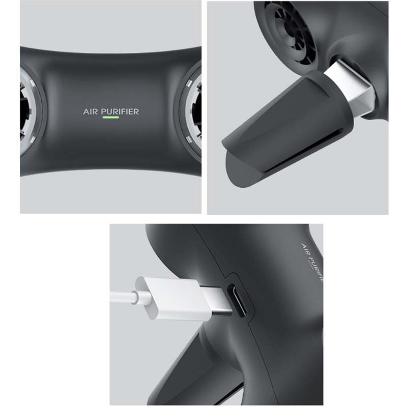 Máy Lọc Không Khí Ion Âm Pm2.5 Mini USB Dành Cho Xe Hơi