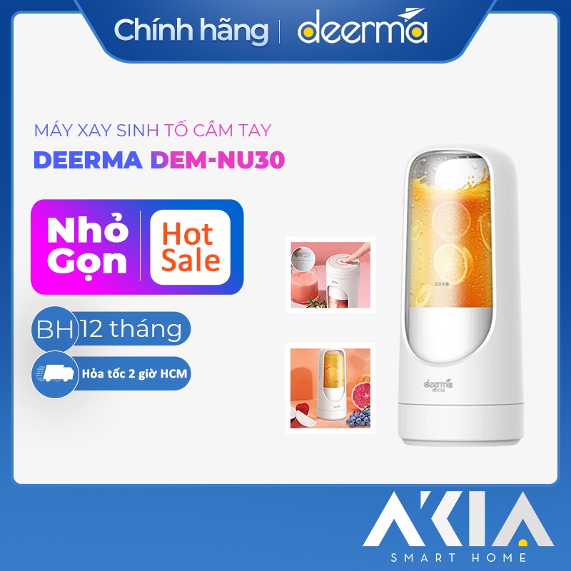 Máy Xay Sinh Tố Cầm Tay Không Dây Deerma DEM-NU30