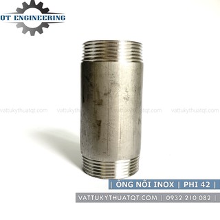 Ống nối inox 2 đầu ren ngoài (Dài 10CM) | Phi 60,76,90,114 [VATTUKYTHUATQT.COM]
