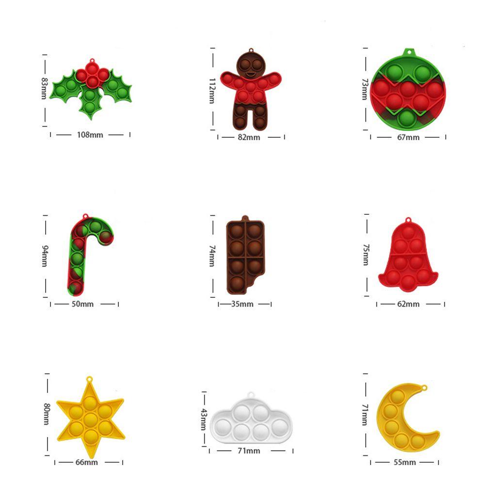 BEBETTERM Set 9 Đồ Chơi Fidget Spinner HìNh Quả Bong BóNg GiúP GiảM Stress