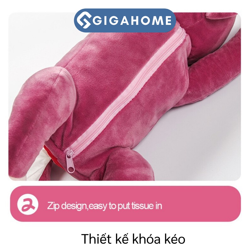 Hộp Đựng Khăn Giấy Rút Treo Vai Ghế Ô Tô Hình Chú Khỉ Ngộ Nghĩnh GIGAHOME 8364