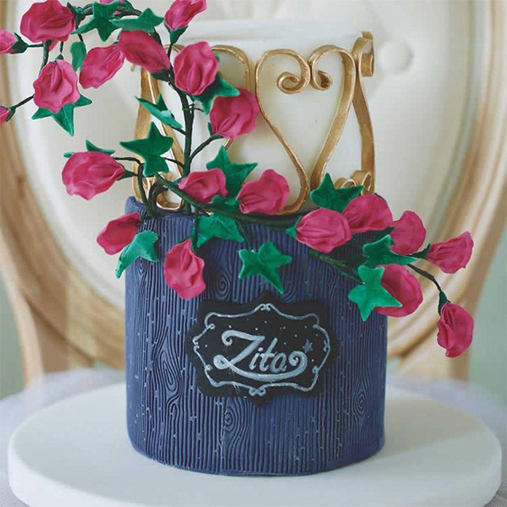 AUGUSTINA Khuôn Silicone Làm Bánh Tráng Miệng Hình Vỏ Cây