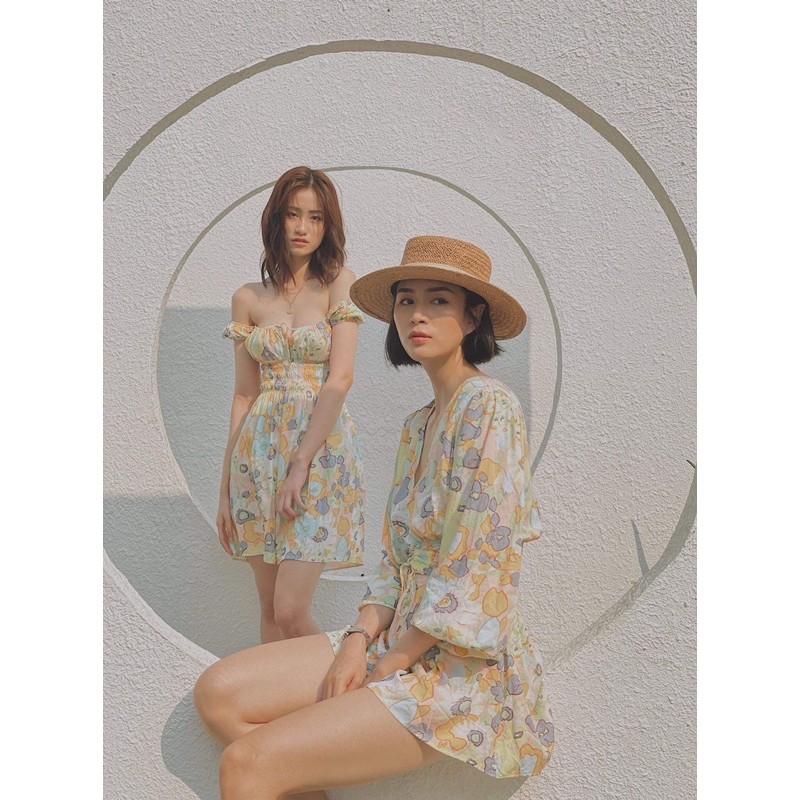 Đầm trễ vai nhúng eo | BigBuy360 - bigbuy360.vn