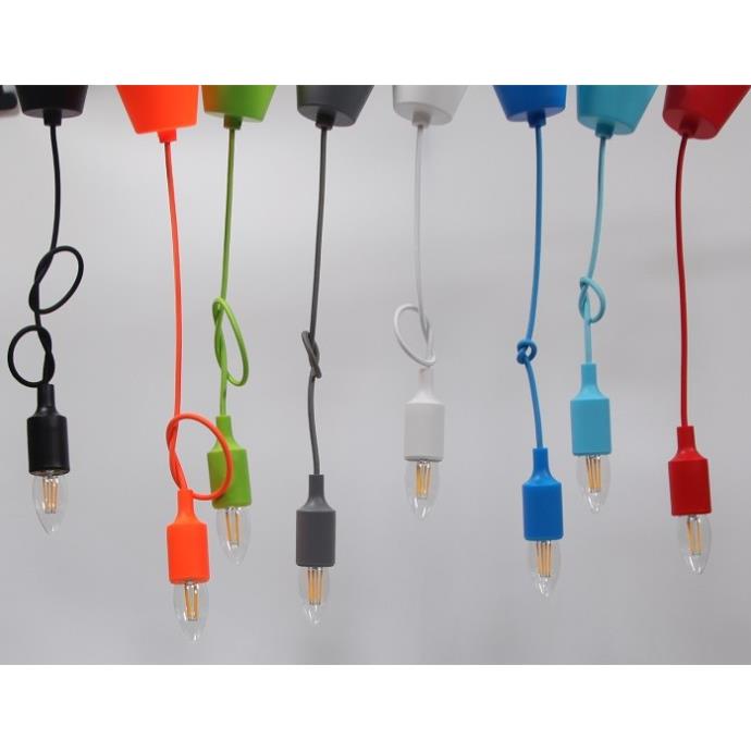Bộ 10 dây đèn thả trang trí bóng led Edison hình quả nhót C35 4w
