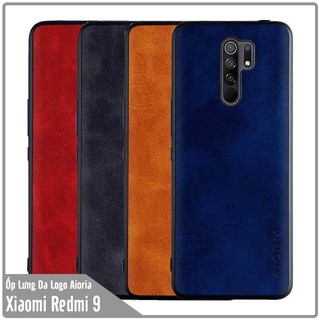 Ốp lưng cho Xiaomi Redmi 9 Da Khắc Logo AIORIA