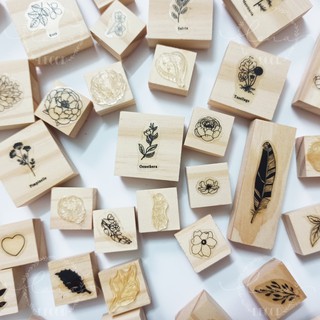 Con dấu gỗ - Con dấu silicone - Con dấu trong suốt - Clear stamp - Trang trí thiệp - Trang trí sổ