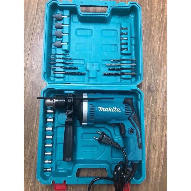 máy khoan Makita hp1630 tặng bộ phụ kiện đa năng