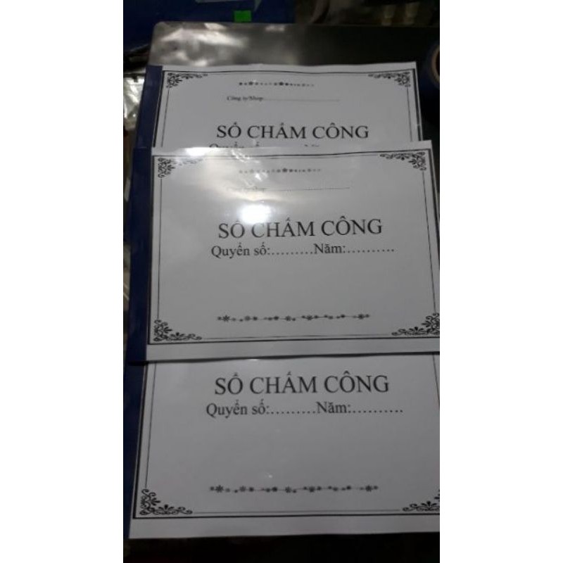 Sổ CHẤM CÔNG cho các Shop