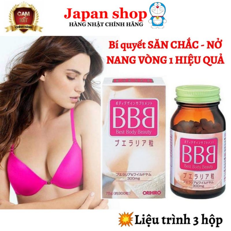 Viên uống nở ngực BBB Orihiro Nhật Bản 300 viên Chính Hãng Nhật Bản .