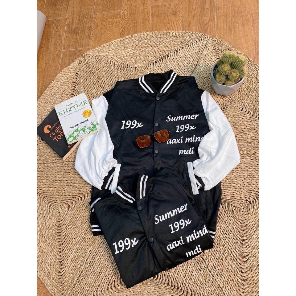 ( SIÊU RẺ) - Áo Khoác Bomber 199x From Rộng Kèm  Chất Nỉ Ngoại Xịn Sò - ZADOLA FASHION