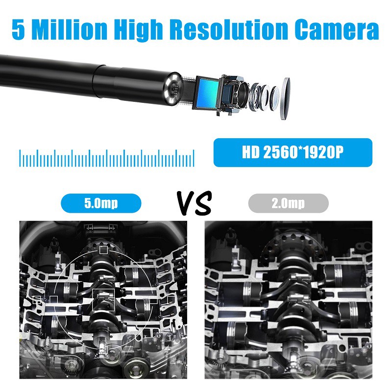 Camera Nội Soi Chống Nước F220 5.5mm 2m Wifi Hd1920P 5.0mp Cho Iphone