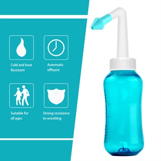 Bình rửa mũi cho mọi lứa tuổi, bán kèm muối rửa mũi