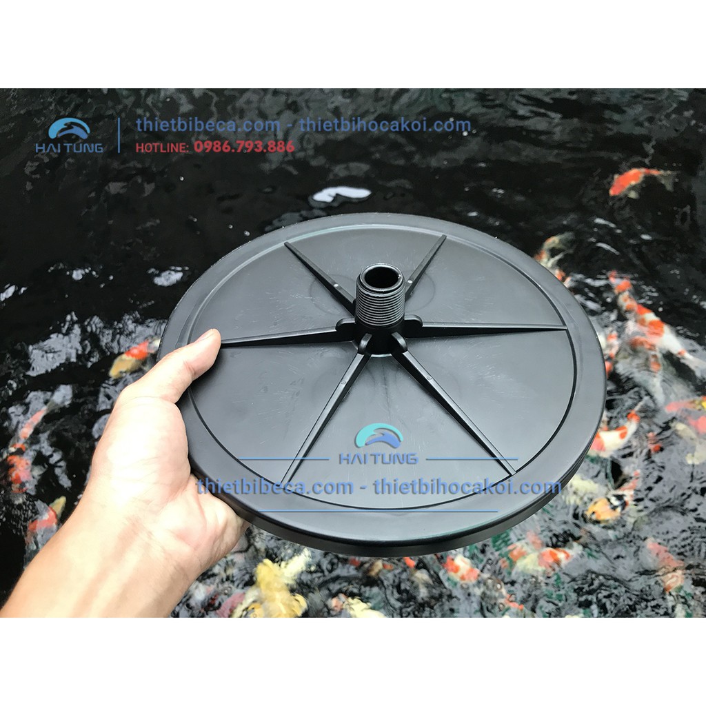 Đĩa Sủi Oxy SSI Của Mỹ, Đường Kính Đĩa 25cm, Zen Ống 27. Màng Cao Su Chống Bám Rêu, Bọt Khí Siêu Mịn