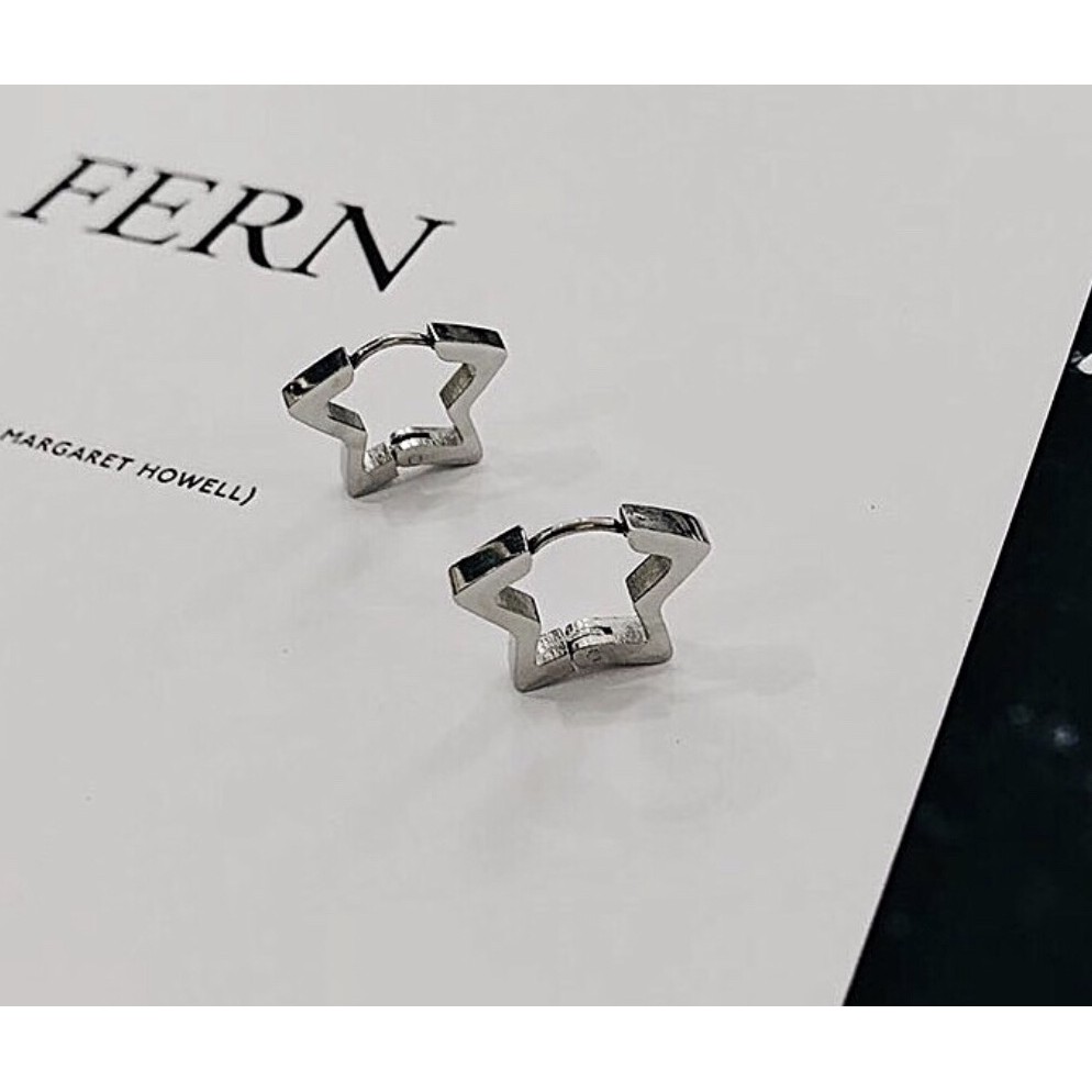 Star Earring khuyên tai titan ngôi sao không gỉ không đen không dị ứng nam nữ