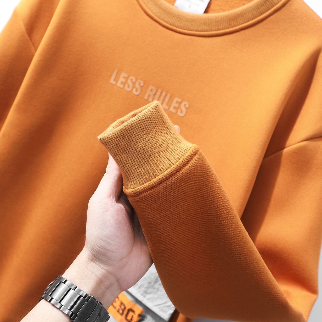 Áo nỉ nam sweater HEBOZ with pocket dài tay 4 màu thời thượng, chất vải mềm mịn cao cấp - 00000873